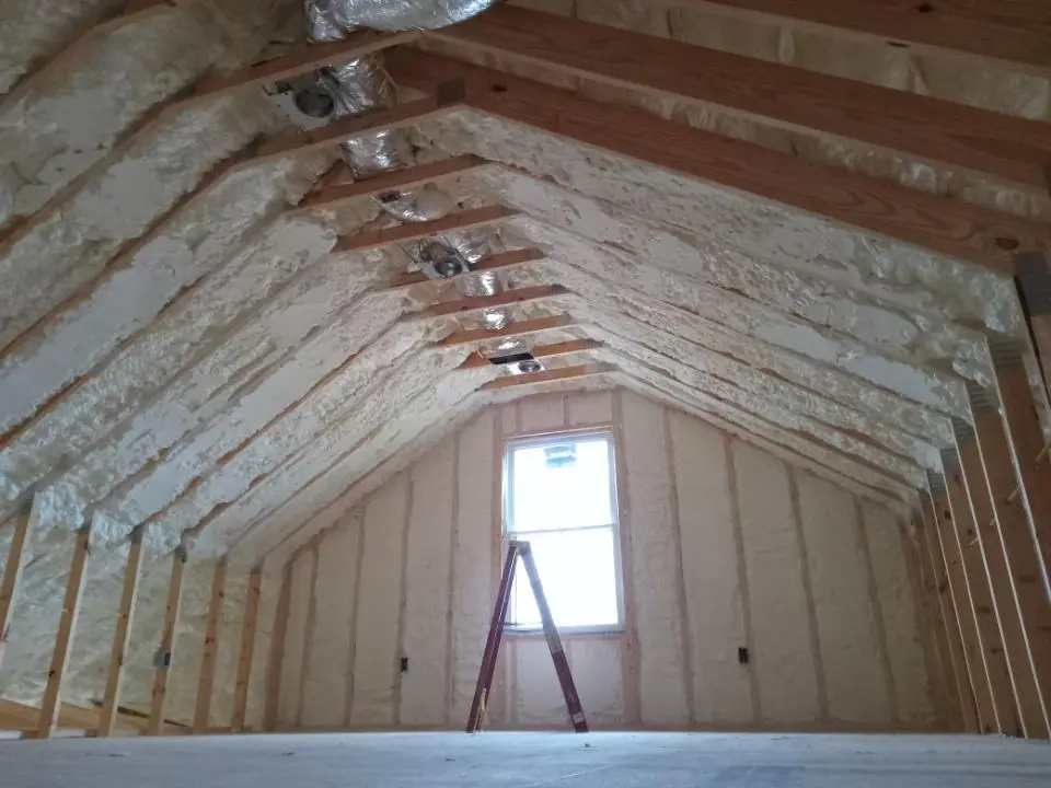 Spray foam roofing application for Crawl Space Insulation project in Menifee